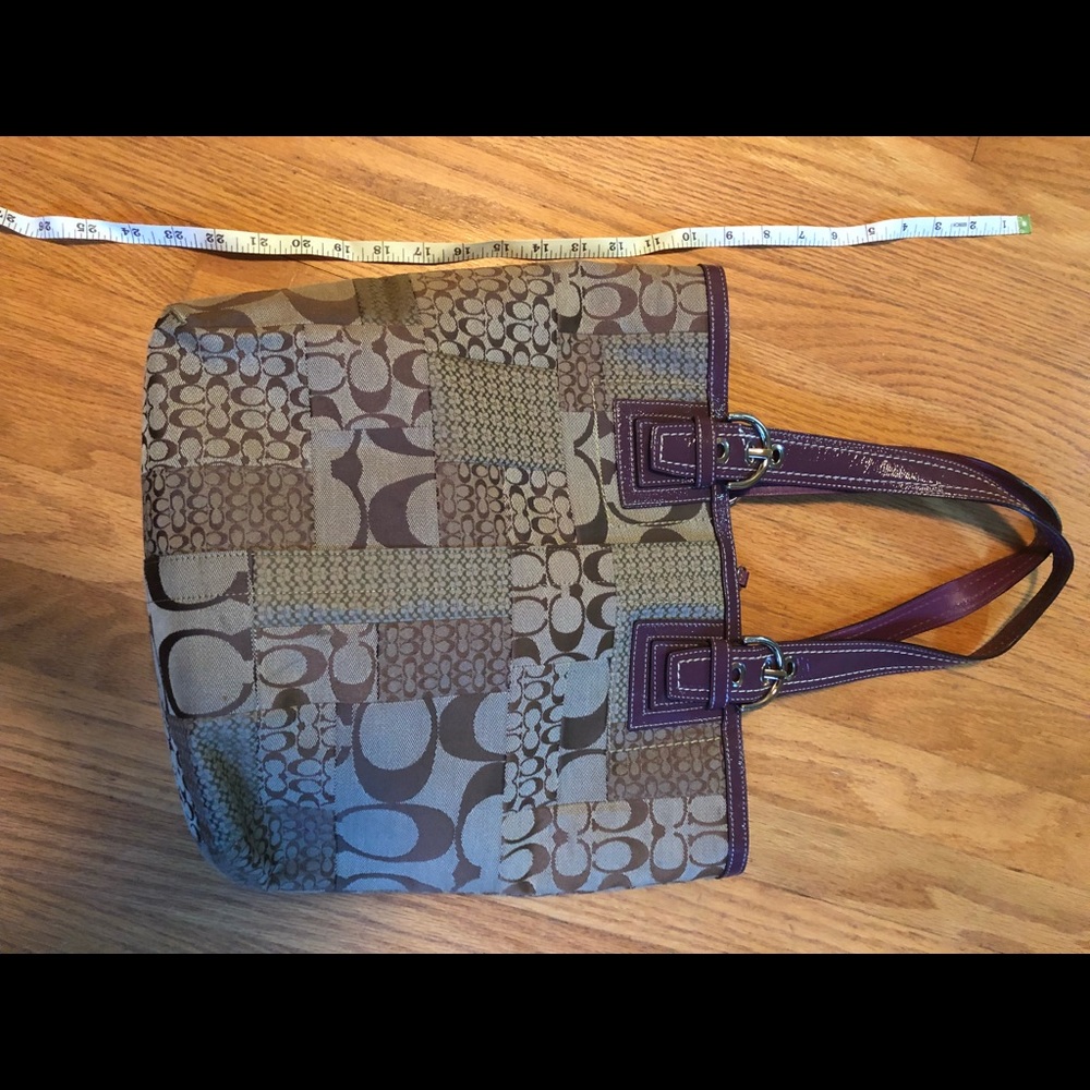 Beautiful Plum colored Coach purse/tote